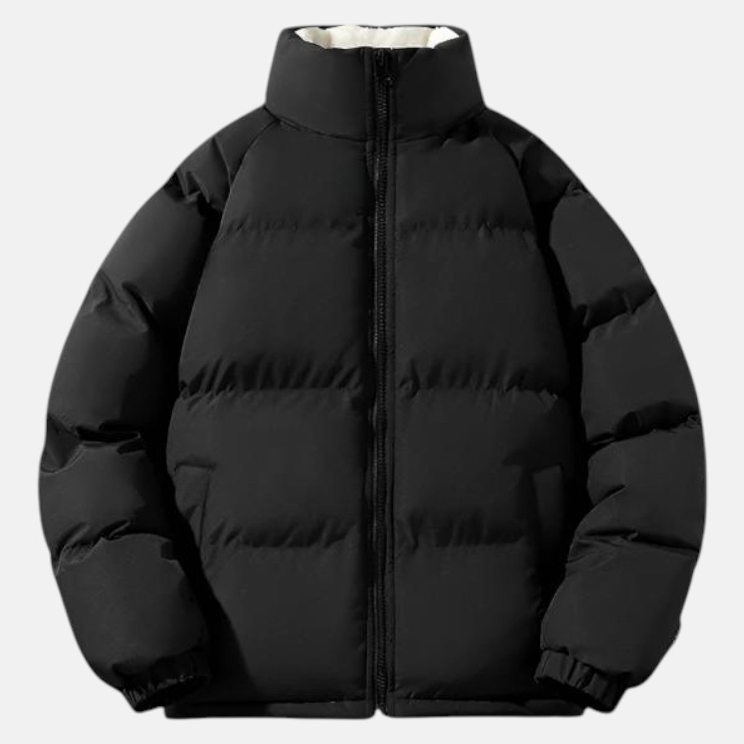 Calvin – Men's Cotton Puffer Jacket - Jackets - Black - Jones & Smith