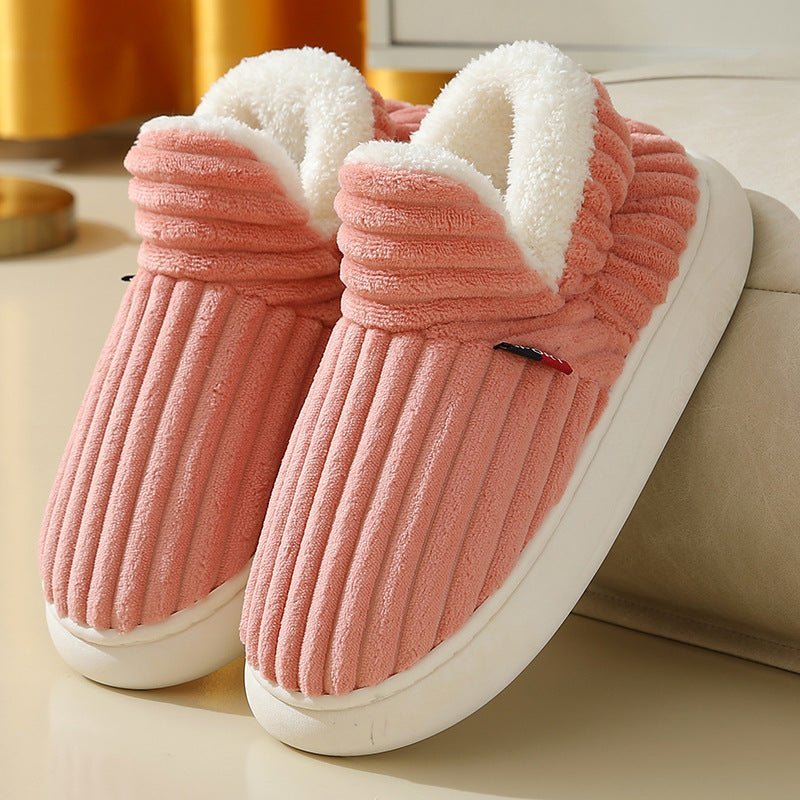 Elke – Non - Slip Plush House Slippers - Slippers - Pink - Jones & Smith