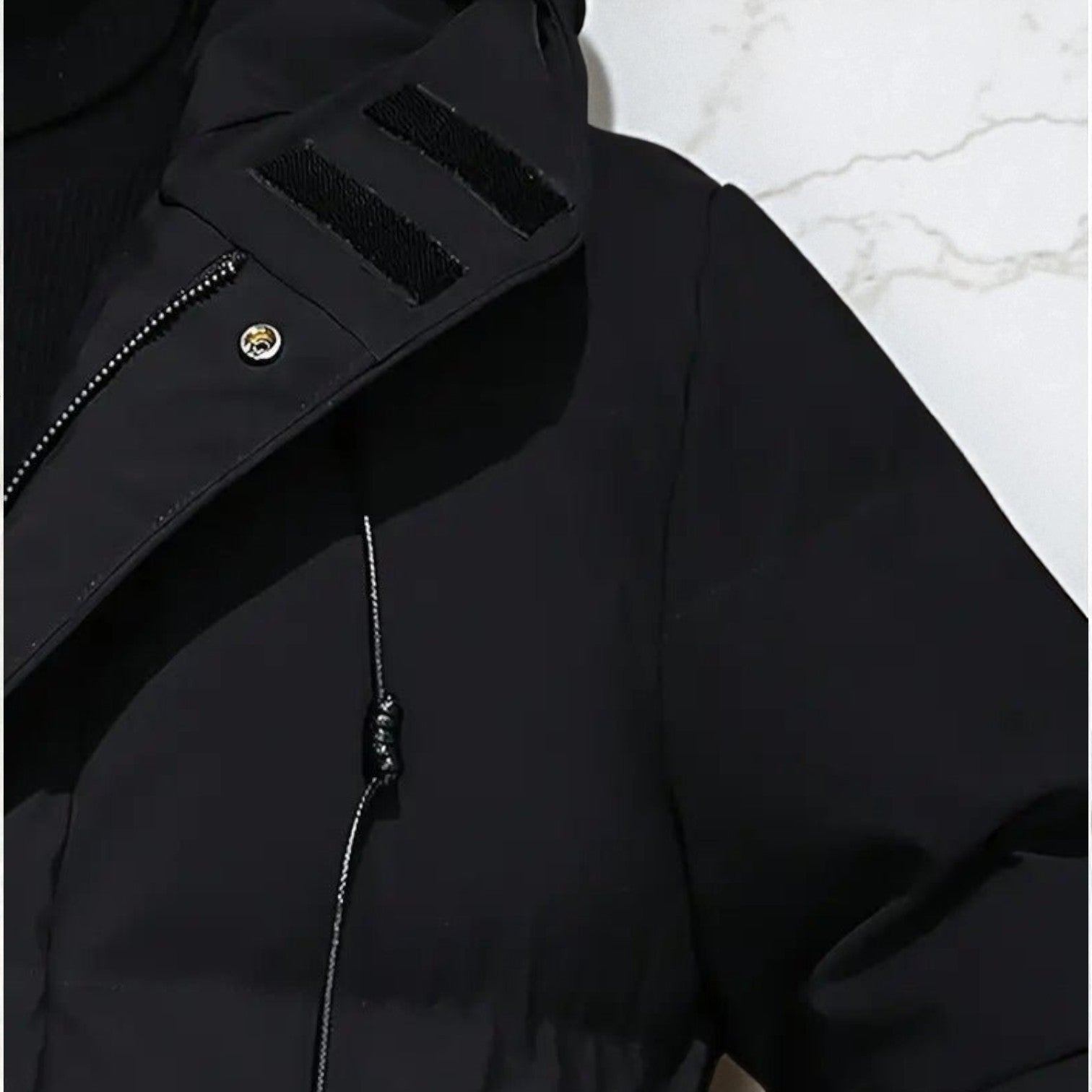 Frank – Long, Waterproof Winter Parka with Hood - Parka Jackets - Black - Jones & Smith
