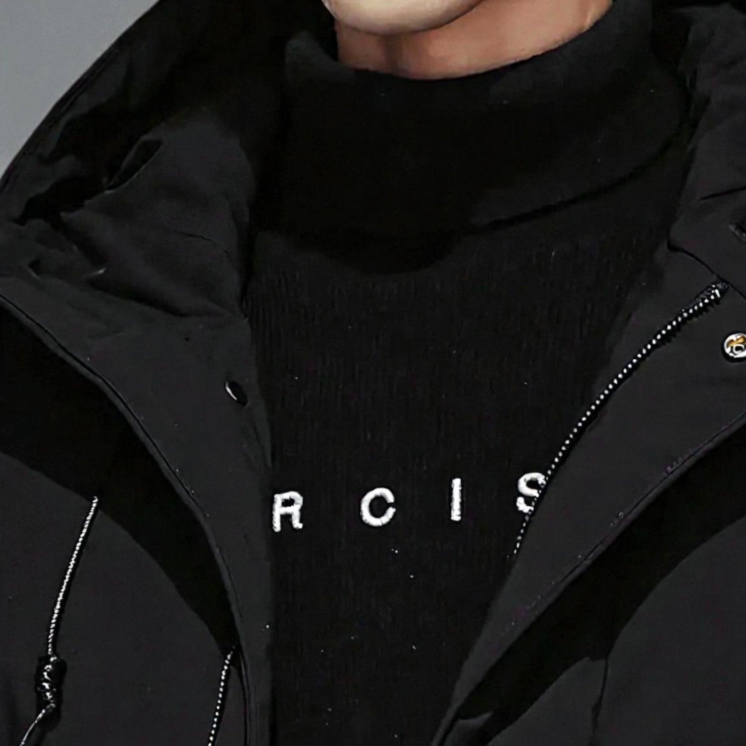 Frank – Long, Waterproof Winter Parka with Hood - Parka Jackets - Black - Jones & Smith