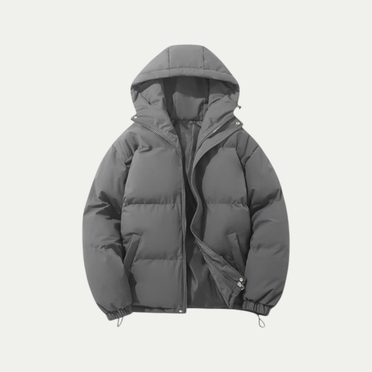 Gregor - Unisex down quilted jacket with hood and thermal insulation