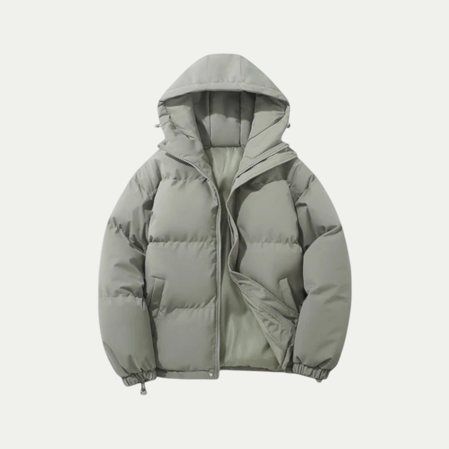 Gregor - Unisex down quilted jacket with hood and thermal insulation