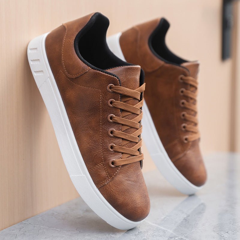 Jonas – Minimalist Casual Low - Top Trainers - Shoes - Brown - Jones & Smith
