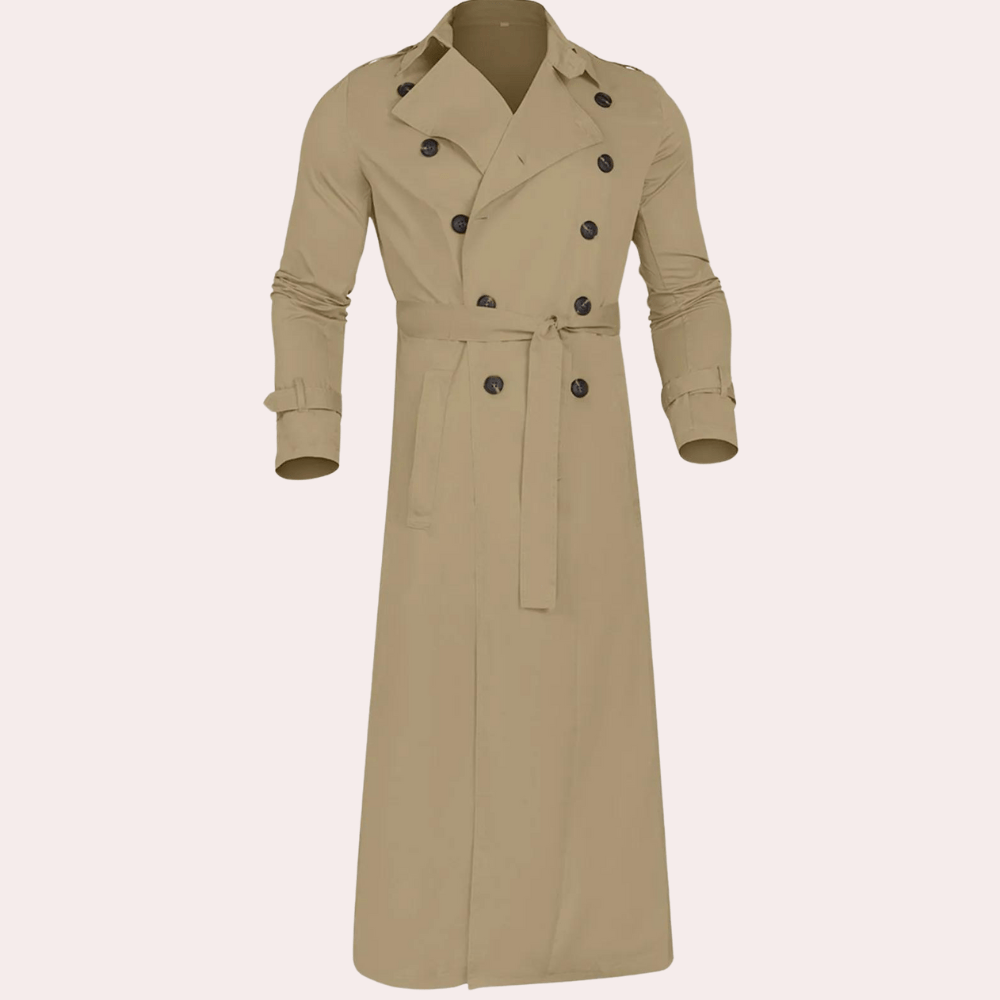 Jonas - Trench Coat - made of wool for business outfit - Trench Coats - Jones & Smith