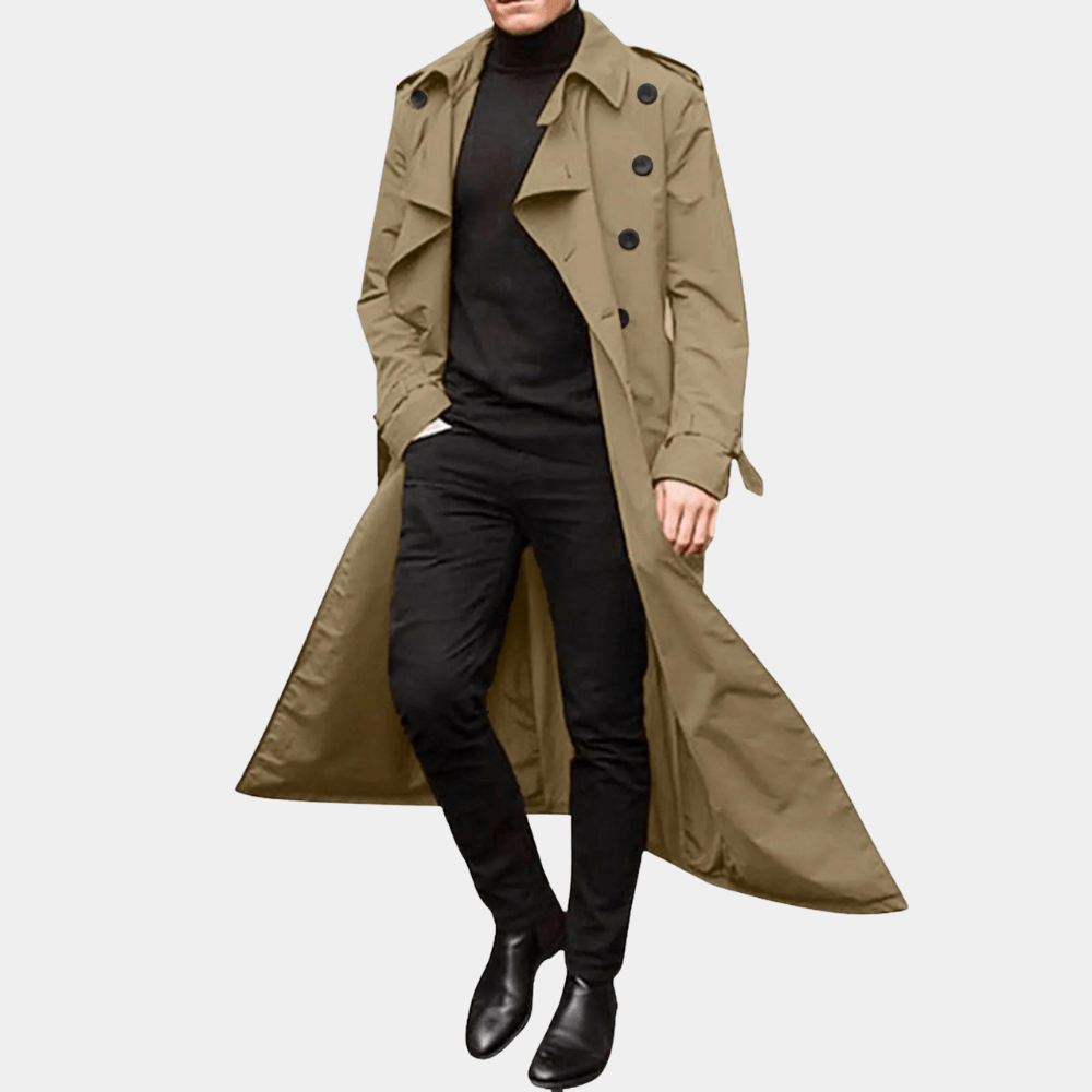 Jonas - Trench Coat - made of wool for business outfit - Trench Coats - Jones & Smith