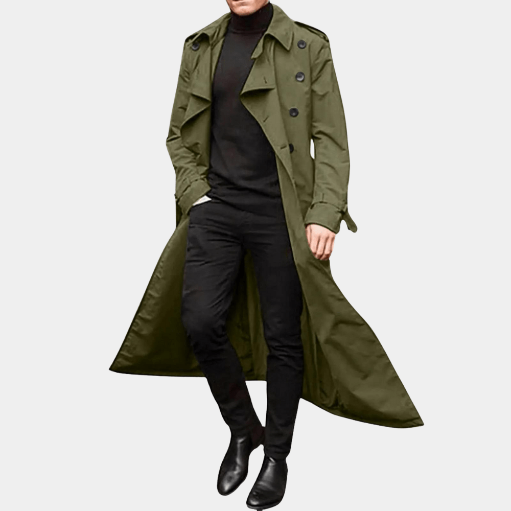 Jonas - Trench Coat - made of wool for business outfit - Trench Coats - Jones & Smith
