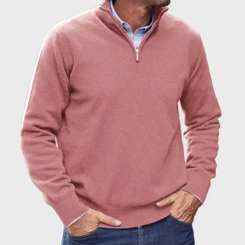 Jonas – Zip Sweater for Warm Layering - Sweaters - Jones & Smith