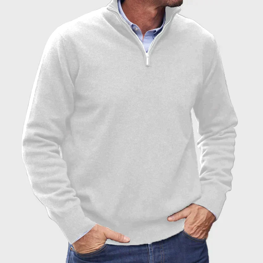 Jonas – Zip Sweater for Warm Layering - Sweaters - Jones & Smith