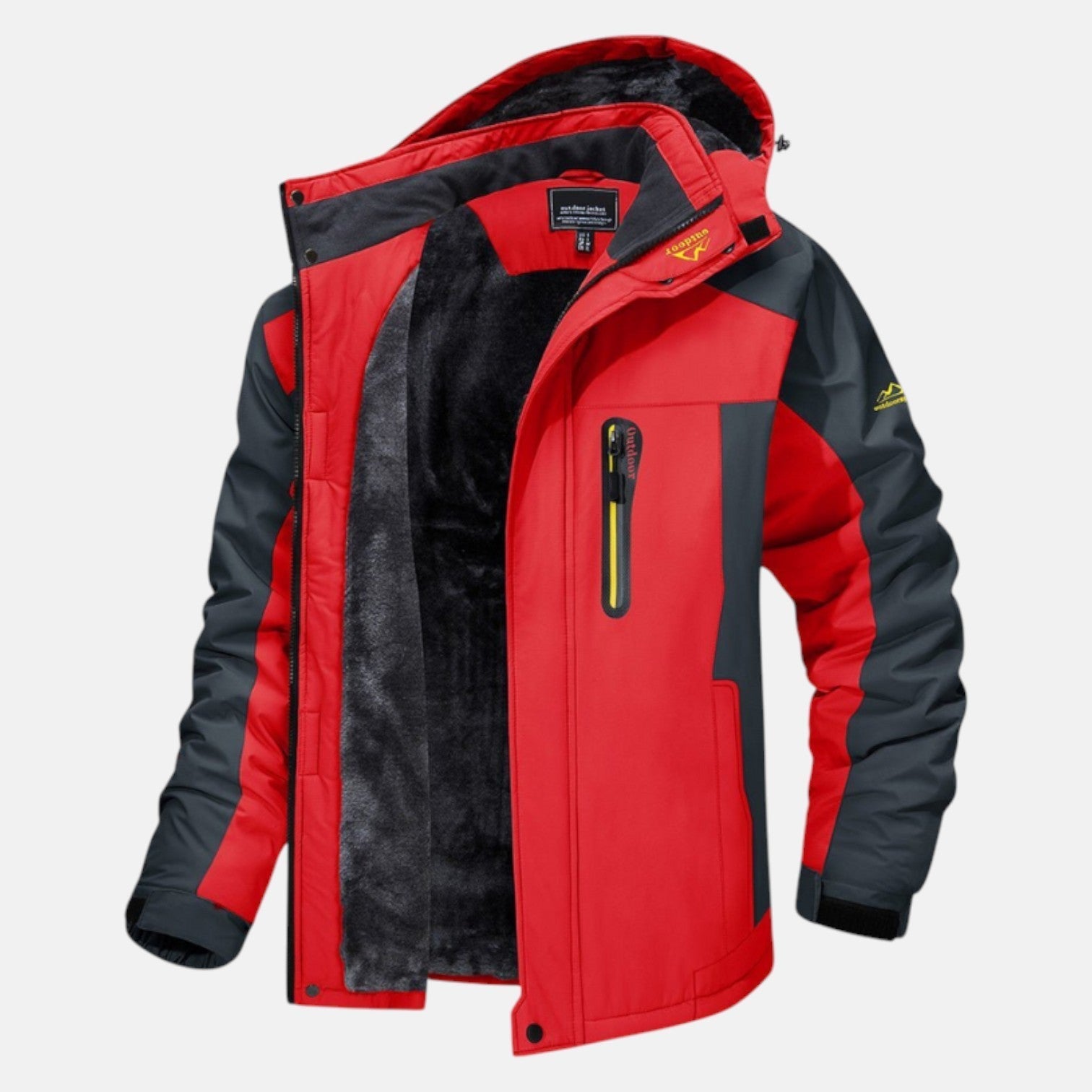 Kilian – Men's Waterproof Winter Jacket Outdoor - Winter Jacket - Red - Jones & Smith