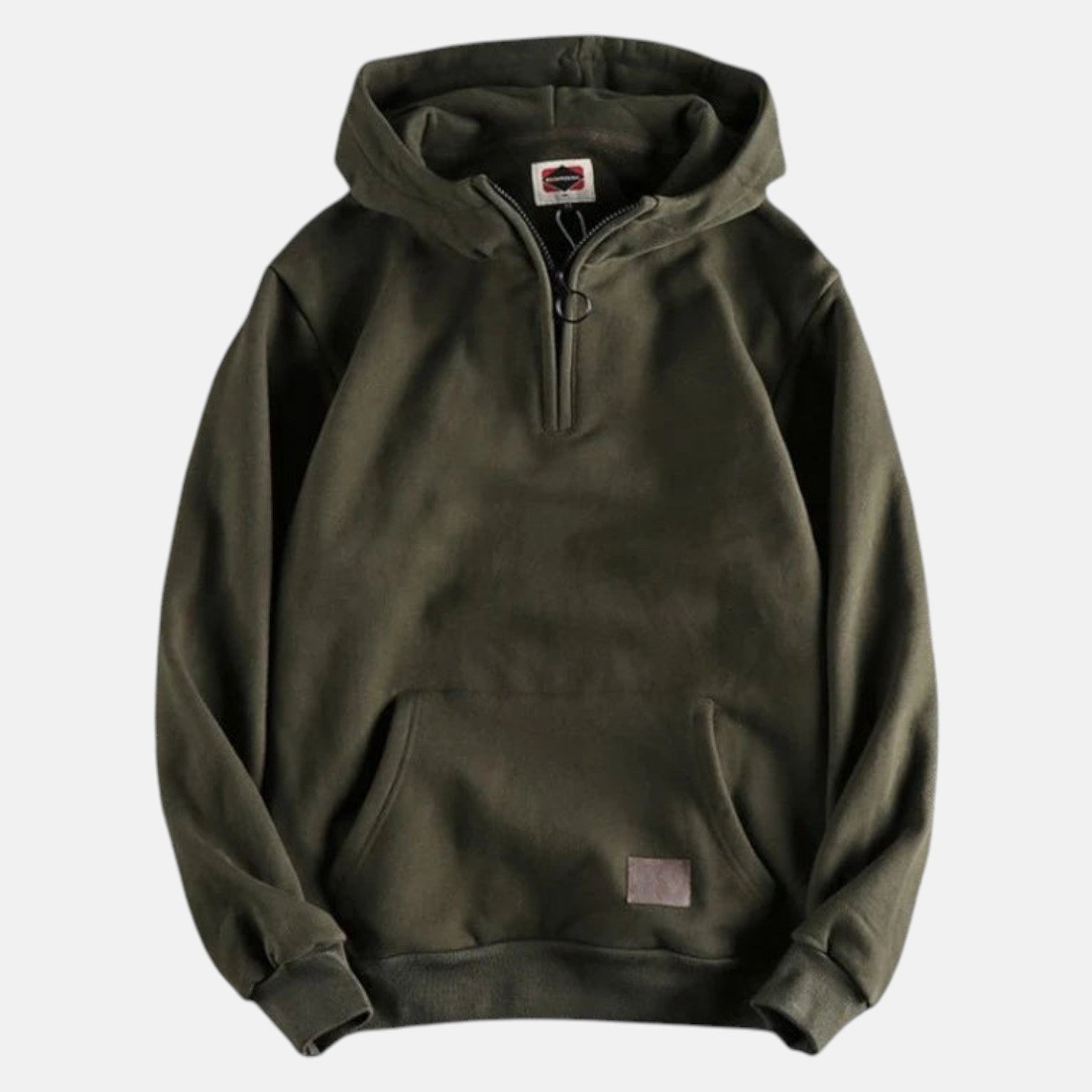 Leano – Men's Cotton Zip Hoodie - Hoodie sweater - Green - Jones & Smith