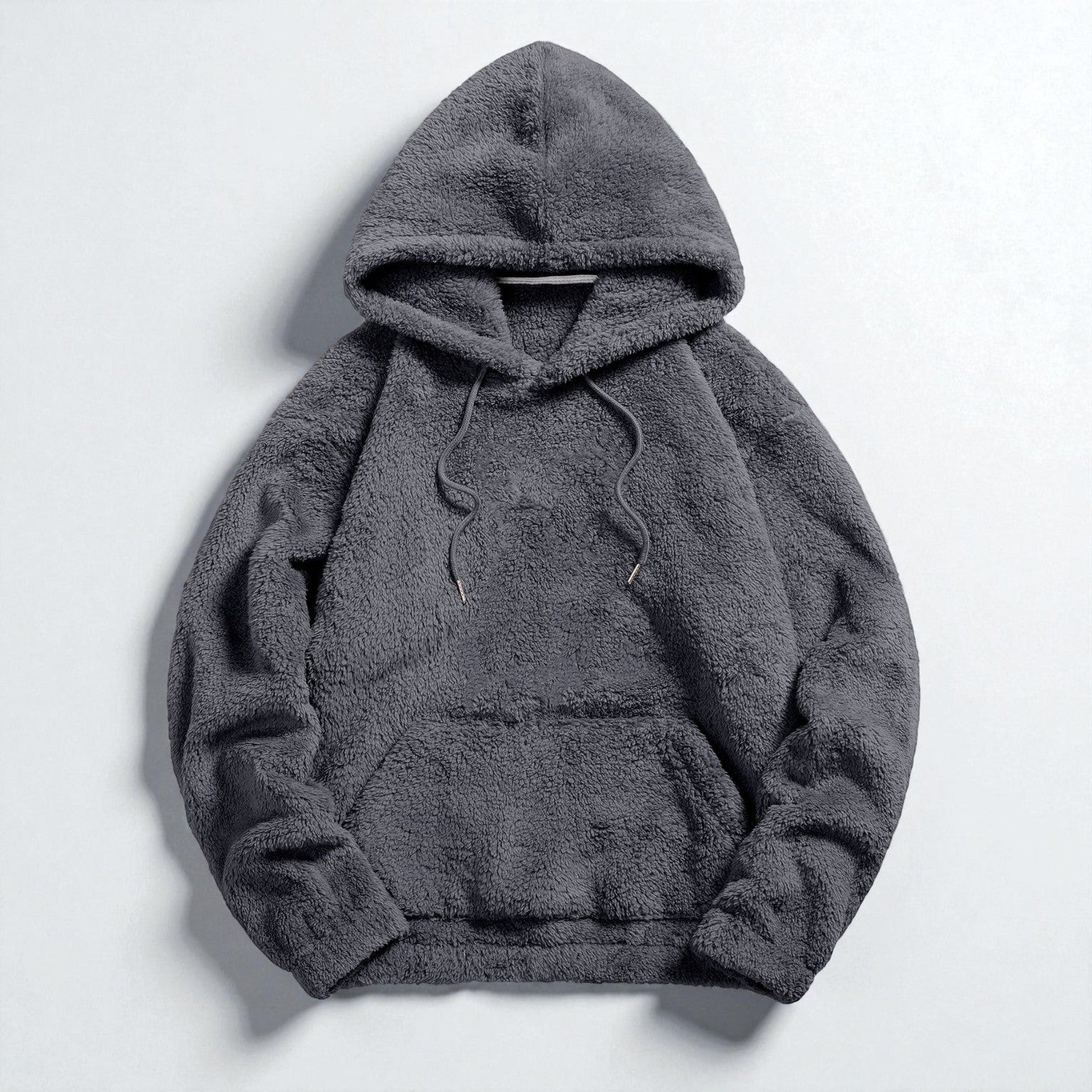 Leon - Men's Fleece Jogging Suit Two - Piece with Hoodie & Trousers - 2 - Piece Sets - Grey - Jones & Smith