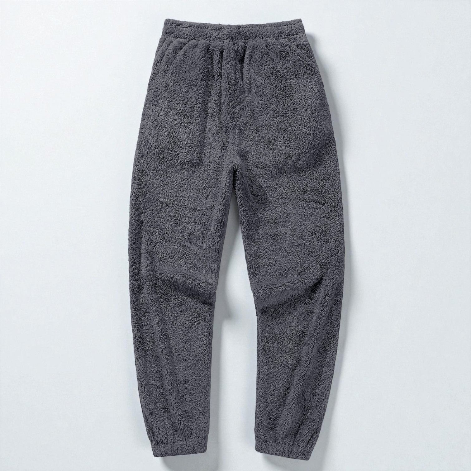 Leon - Men's Fleece Jogging Suit Two - Piece with Hoodie & Trousers - 2 - Piece Sets - Grey - Jones & Smith