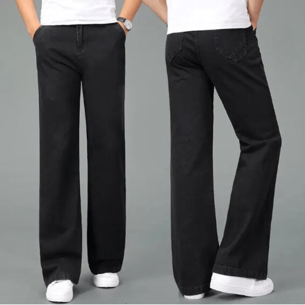 Lukas – Jeans with Bootcut and Retro Charm - Jeans Pants - Light Blue - Jones & Smith