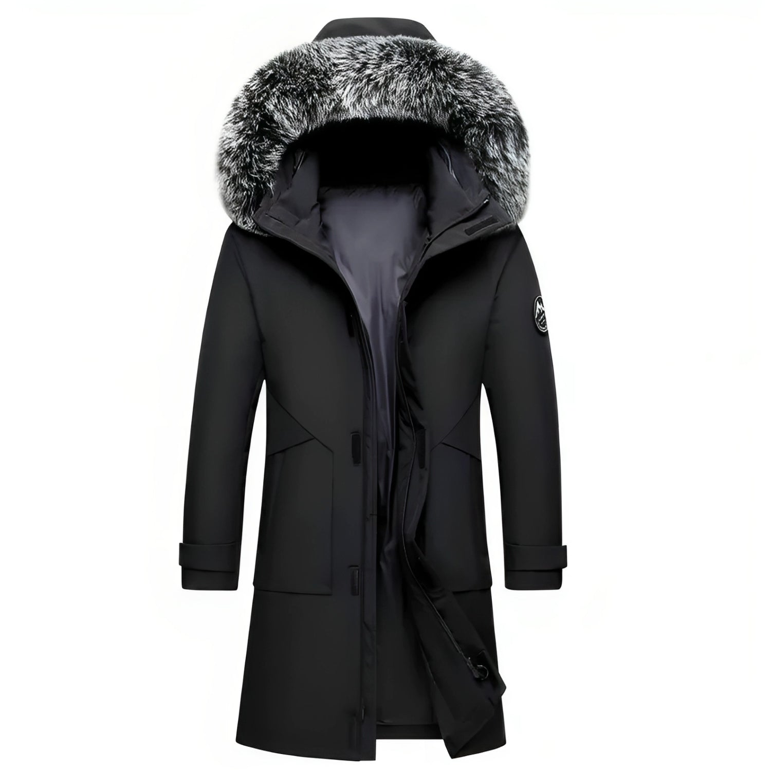 Lukas – Water - Repellent Winter Jacket with Faux Fur Hood - Jackets - Jones & Smith