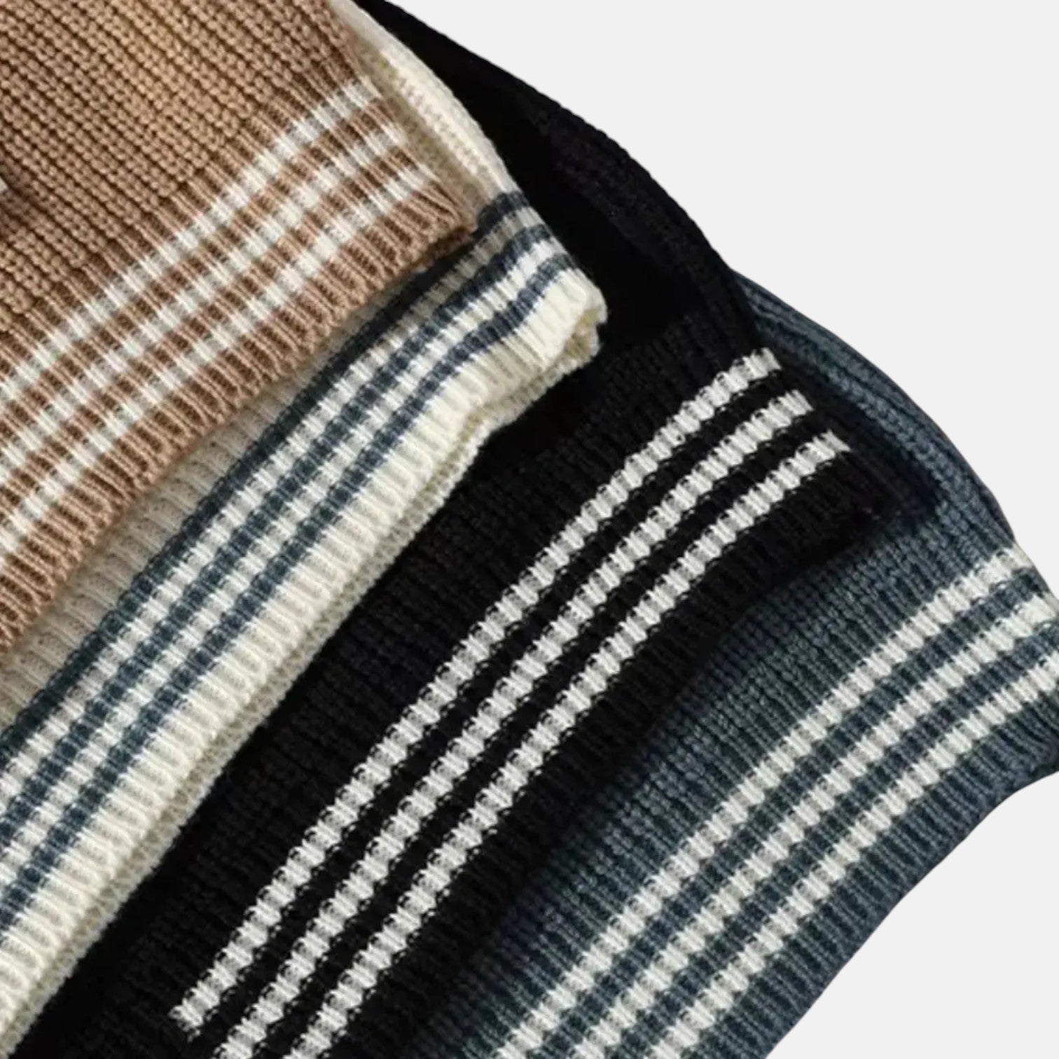 Lunaro – Men's Cotton Crew Neck Jumper - Sweater - Beige - Jones & Smith