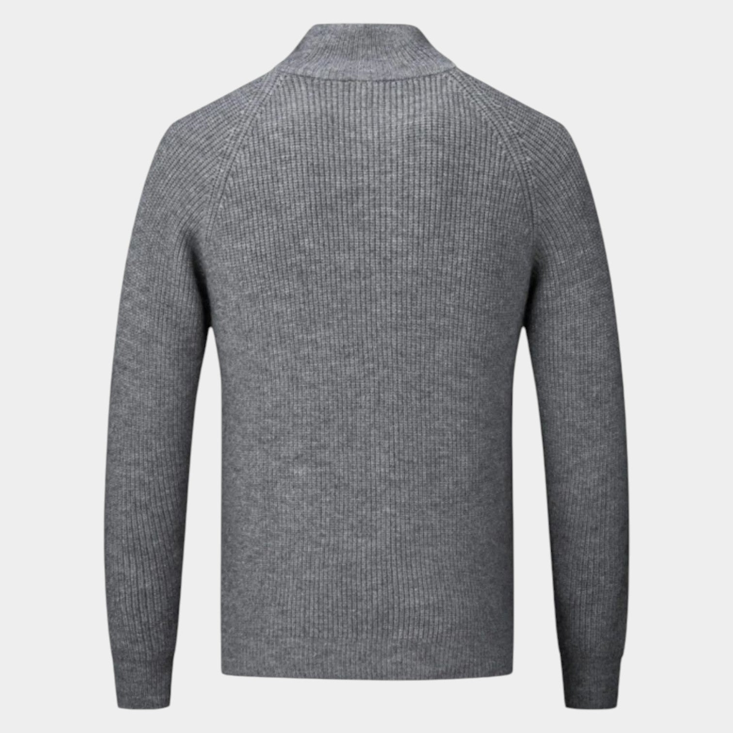 Mateo – Men's Wool Cardigan - Sweater - Grey - Jones & Smith