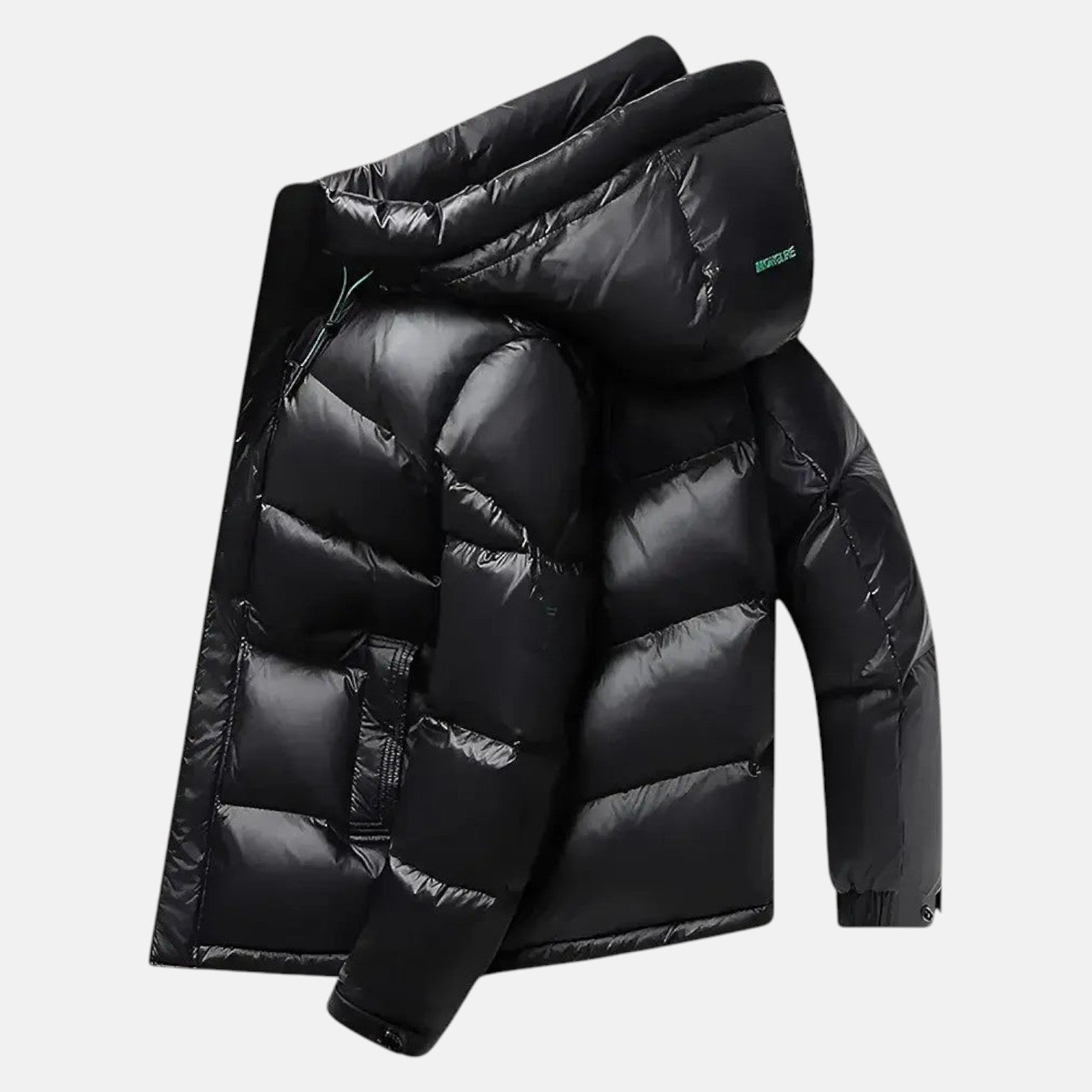Matteo – Men's Down Jacket with Hood for Winter - Winter Jacket - Black - Jones & Smith