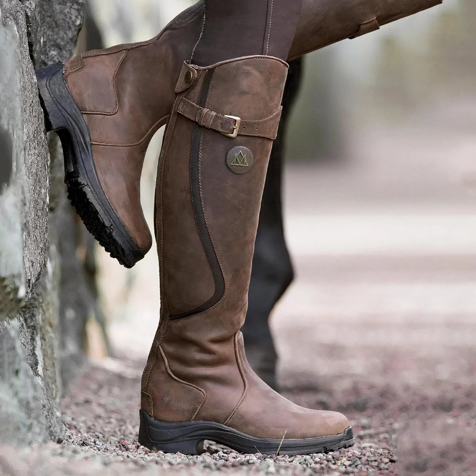 Mira – Leather Riding Boots with Stable Support - Boots - Jones & Smith
