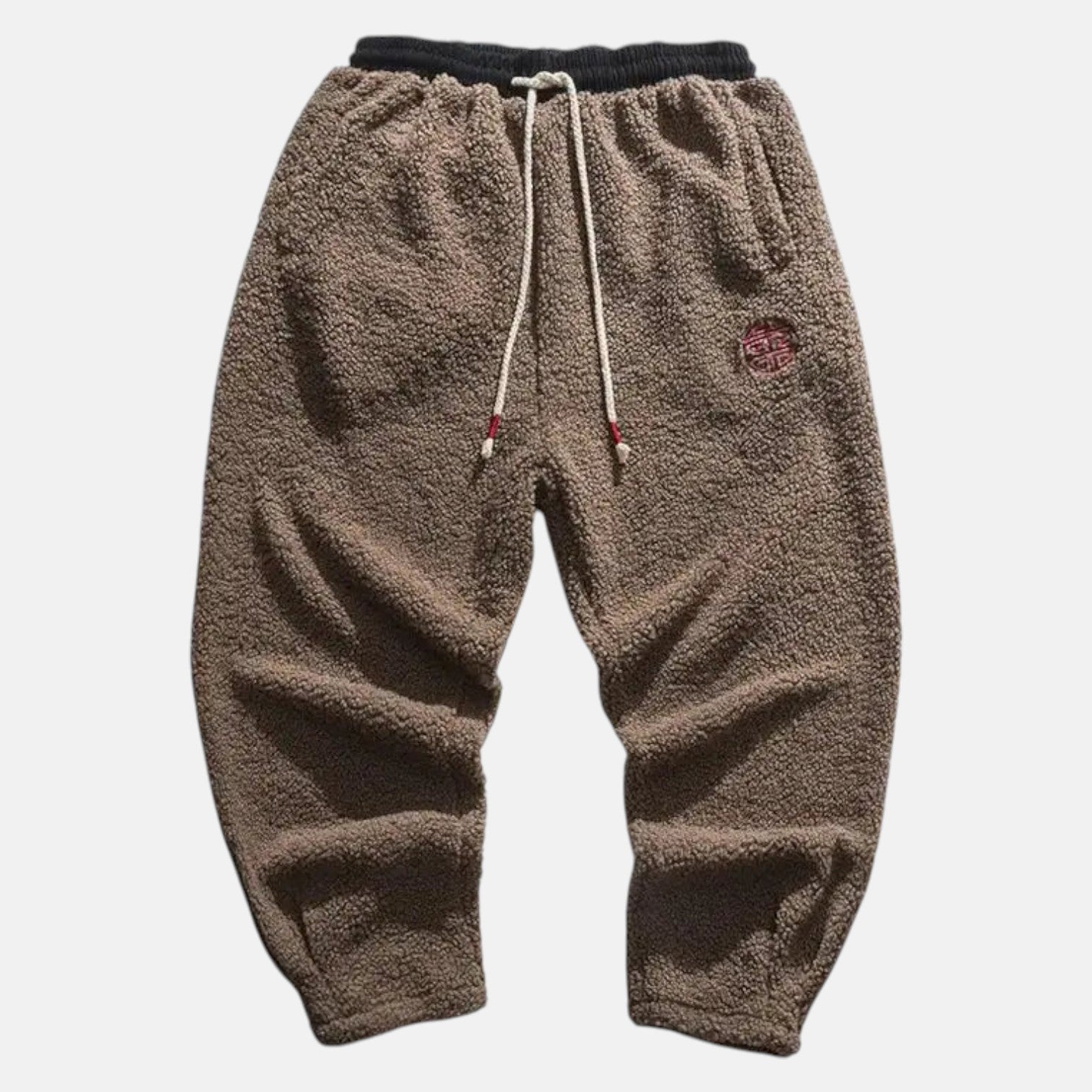 Nico – Men's Wool Jogging Trousers Urban Style - Jogger Pants - Brown - Jones & Smith