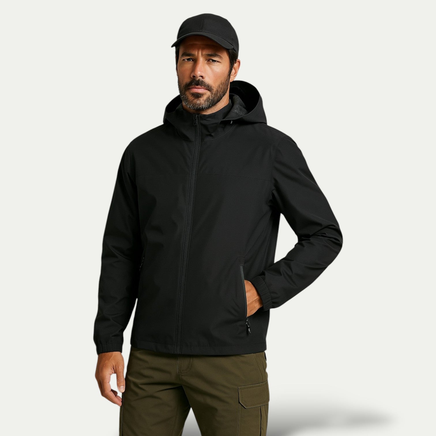 Nico - Water-Repellent Windbreaker Jacket with Hood