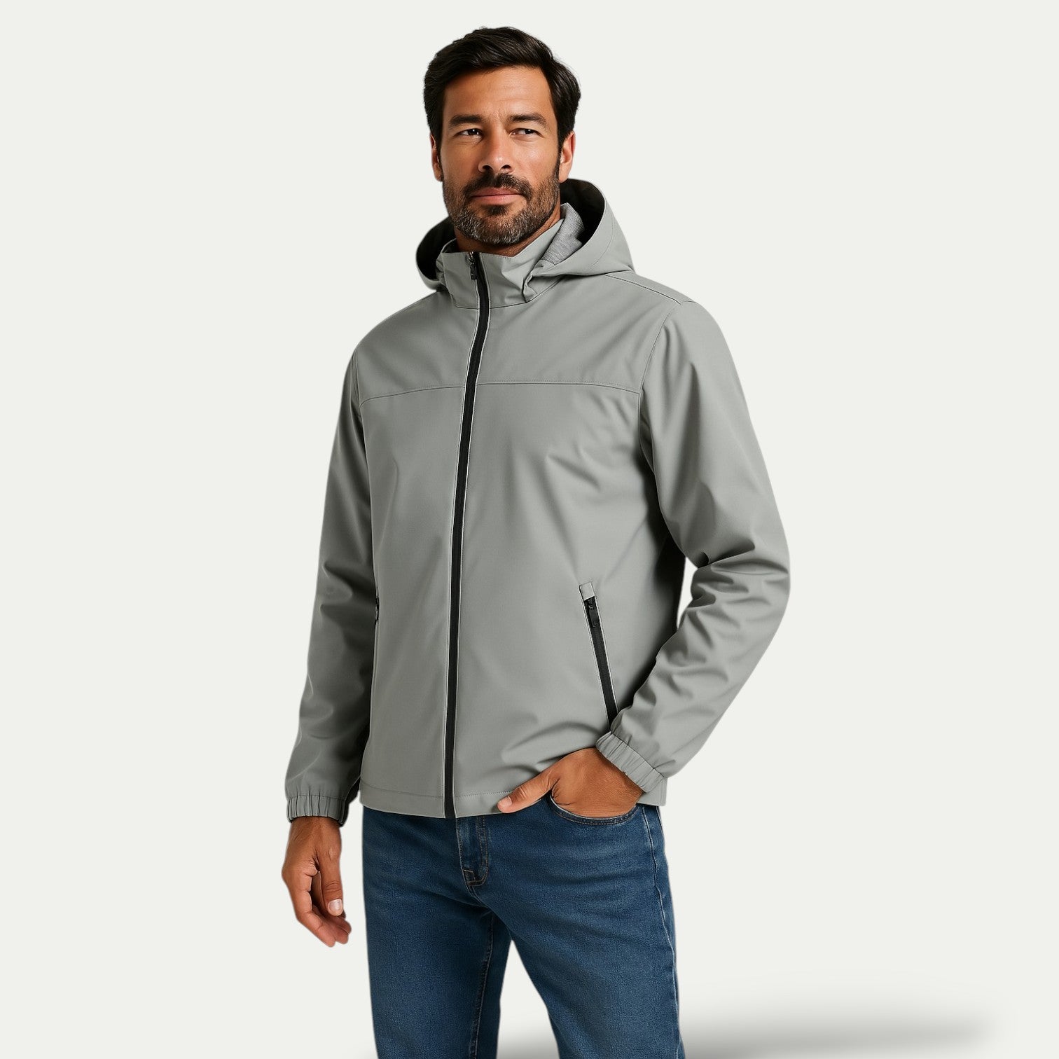 Nico - Water-Repellent Windbreaker Jacket with Hood
