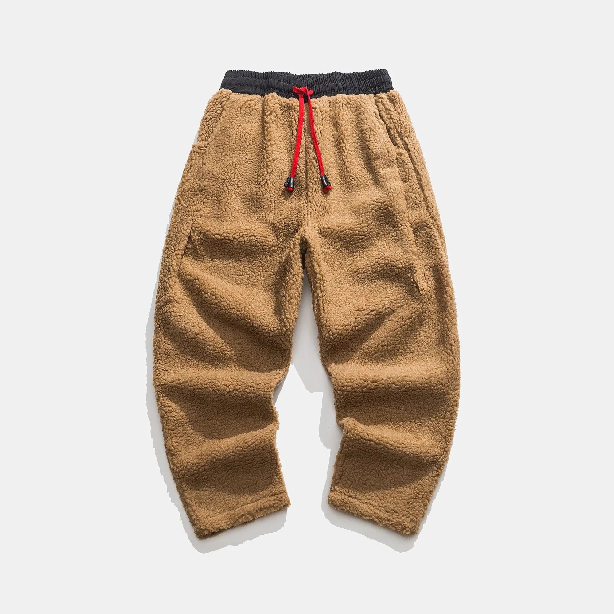 Noah – Soft Fleece Trousers with Drawstring - Pants - Khaki - Jones & Smith