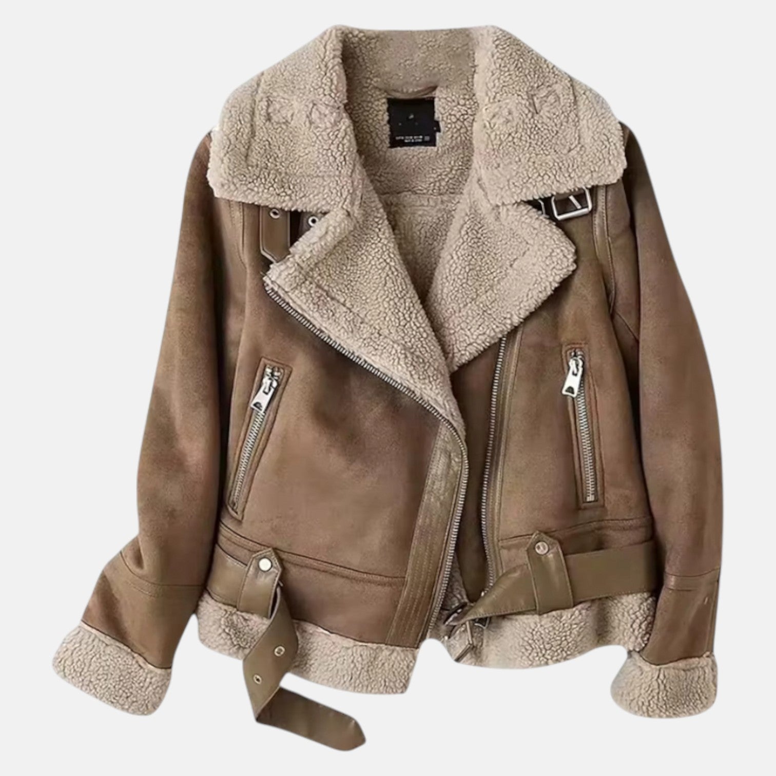 Romy – Women's Cotton Bomber Jacket - Bomber Jacket - Brown - Jones & Smith