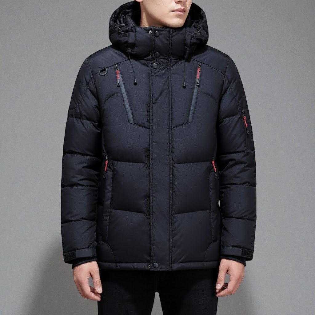 Rovan – Men's Fleece - Lined Waterproof Winter Parka - Winter Jacket - Black - Jones & Smith