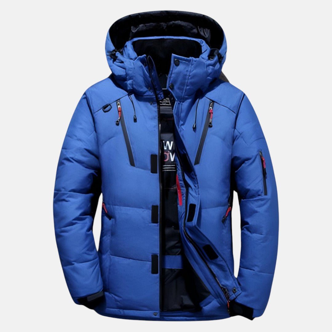 Rovan – Men's Fleece - Lined Waterproof Winter Parka - Winter Jacket - Blue - Jones & Smith