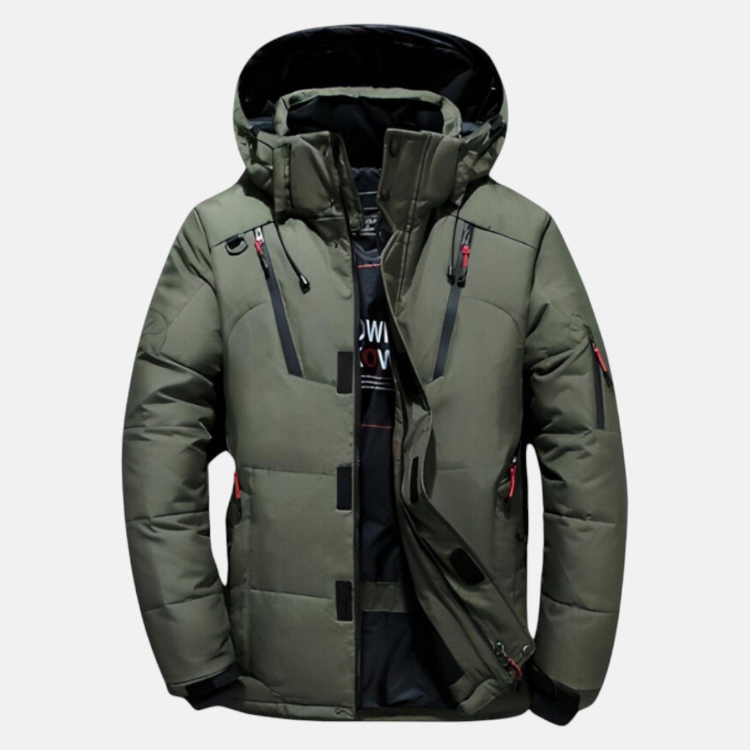 Rovan – Men's Fleece - Lined Waterproof Winter Parka - Winter Jacket - Green - Jones & Smith