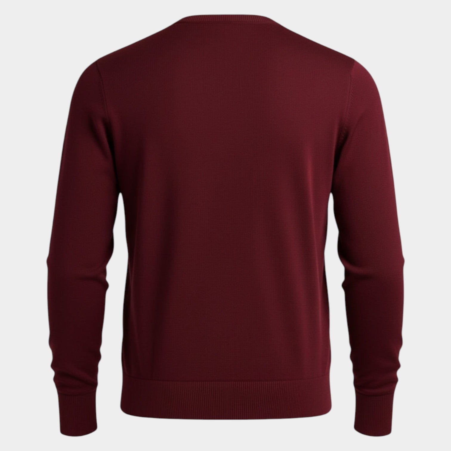 Savio – Men's Wool Sweater - Sweater - Burgundy - Jones & Smith