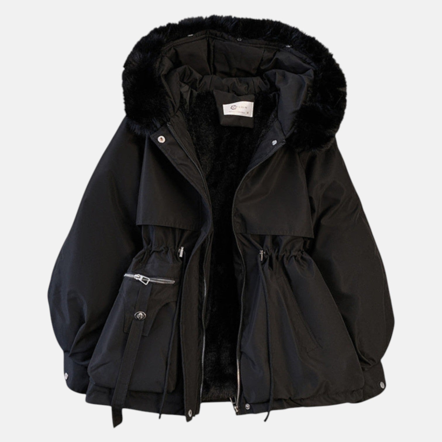 Sienna – Women's Cotton Down Jacket - Jackets - Black - Jones & Smith
