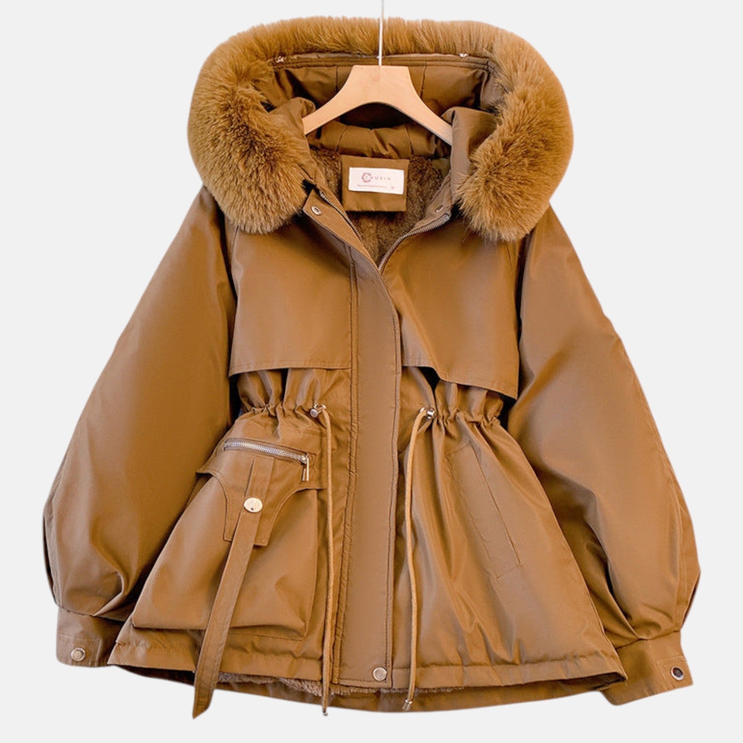 Sienna – Women's Cotton Down Jacket - Jackets - Brown - Jones & Smith