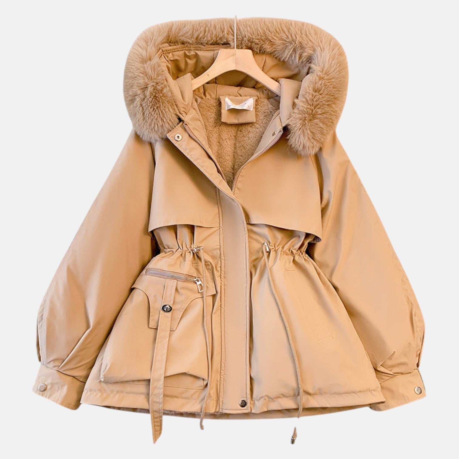 Sienna – Women's Cotton Down Jacket - Jackets - Khaki - Jones & Smith