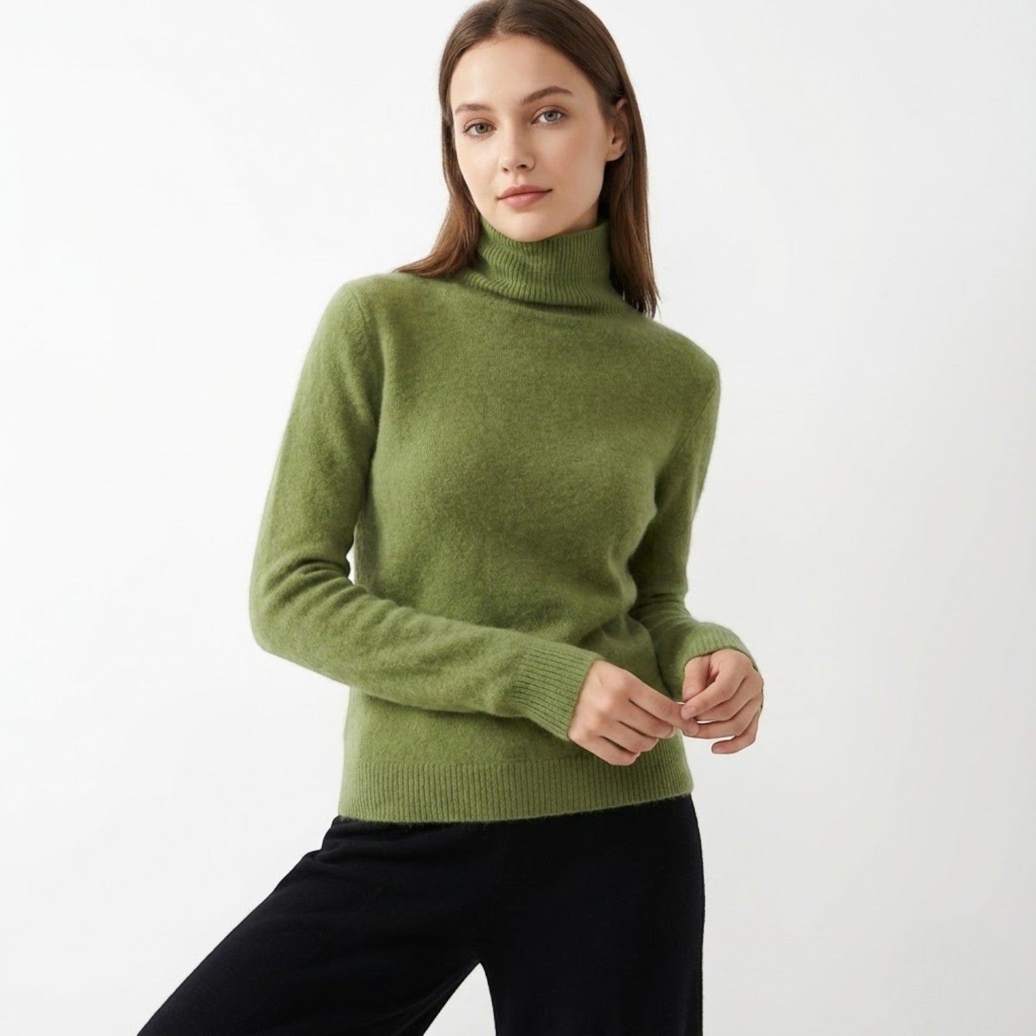Mira – Women's Wool Roll Neck Jumper