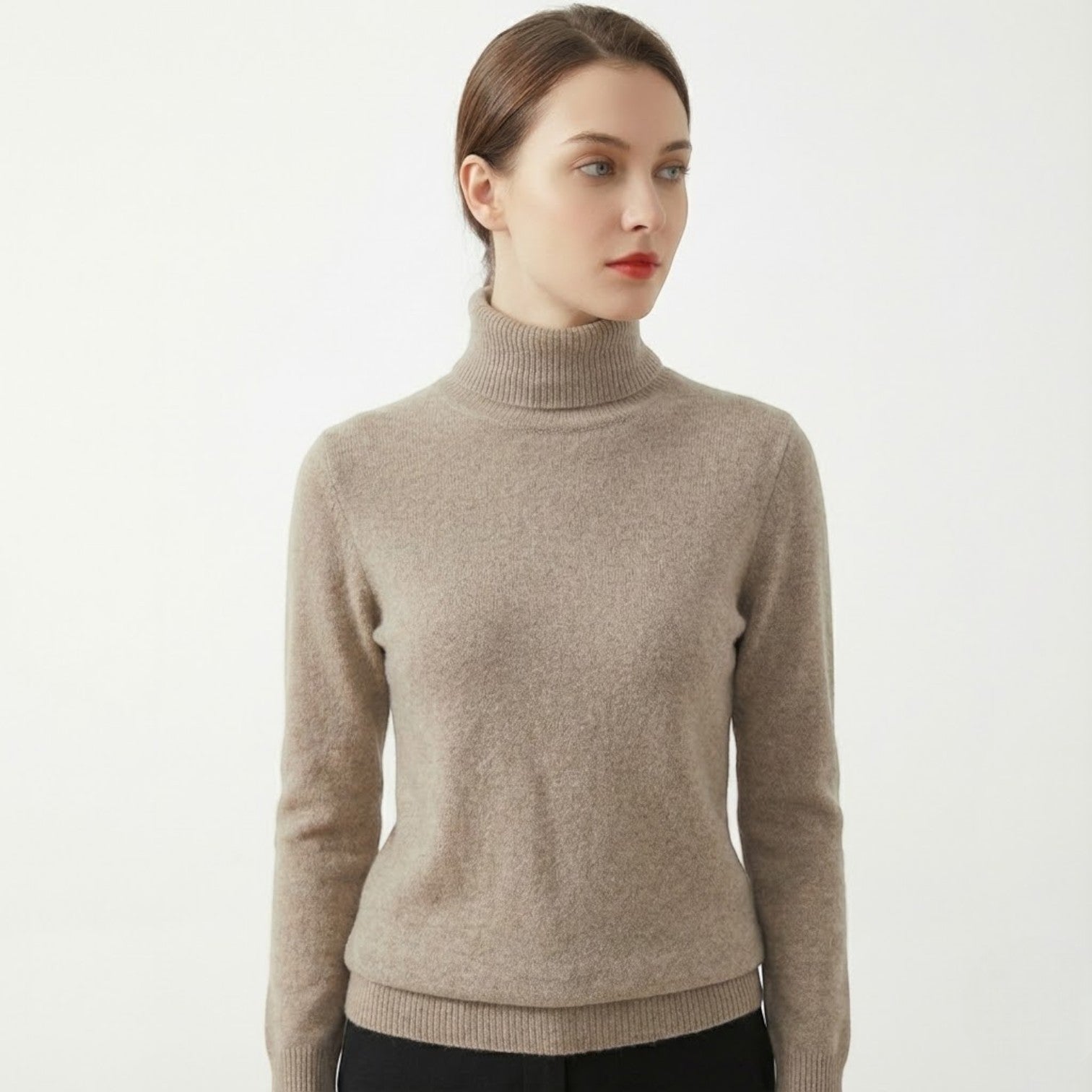 Mira – Women's Wool Roll Neck Jumper