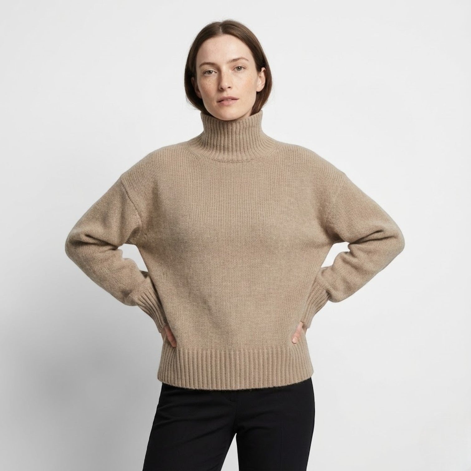 Sophie – Women's Wool Roll Neck Jumper