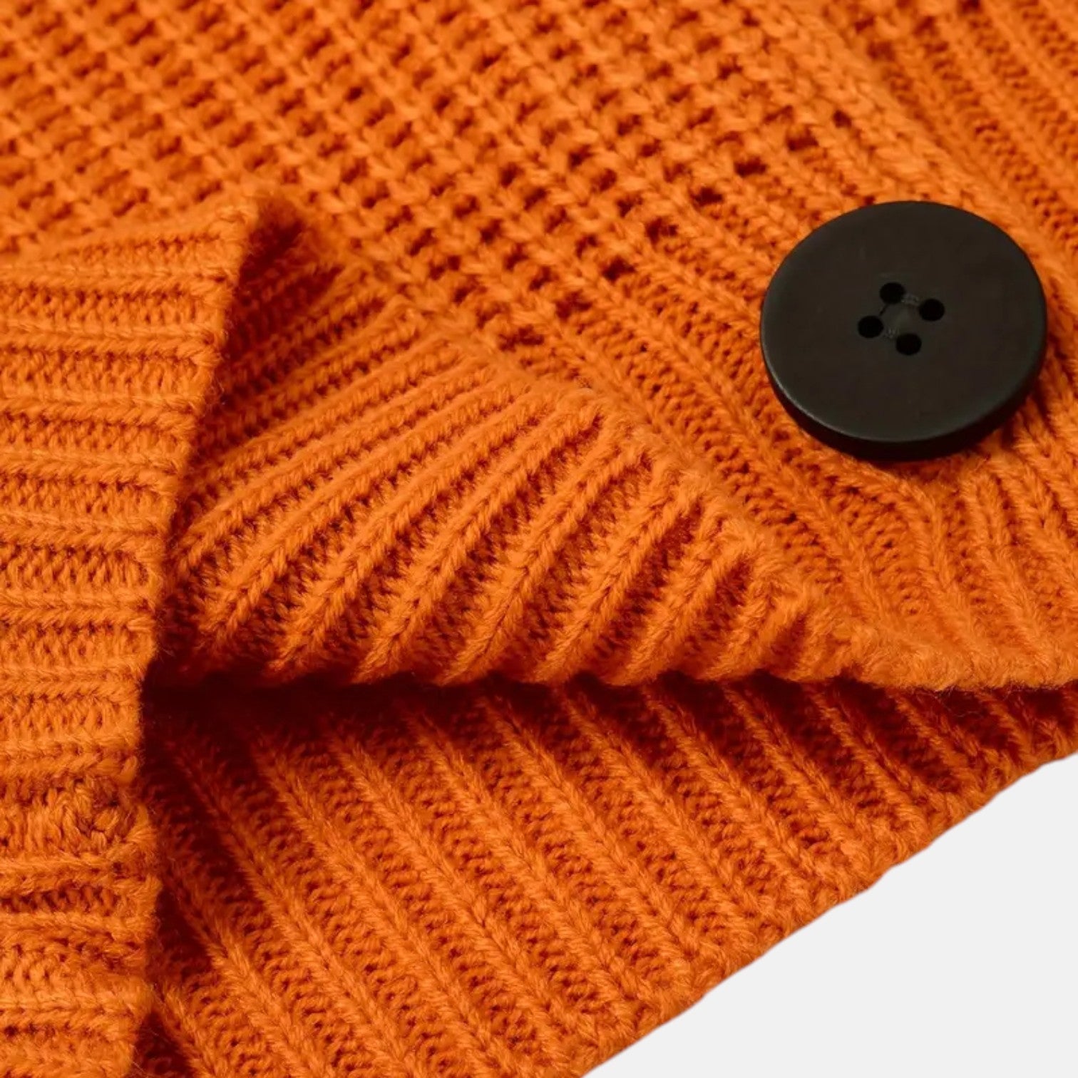 Vienna – Women's Wool Cardigan Short - Cardigans - Orange - Jones & Smith